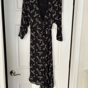 Joie Elegant Black Silk Dress